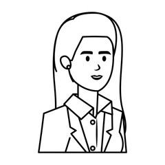 elegant businesswoman avatar character