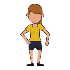 woman avatar cartoon character