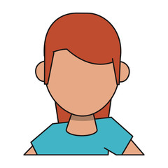 woman avatar cartoon character portrait