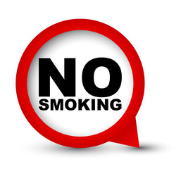 red vector banner no smoking