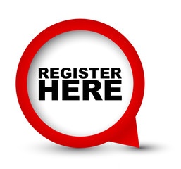 red vector banner register here