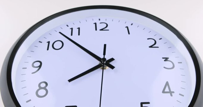 A short time lapse of a clock fac