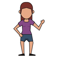 woman avatar cartoon character