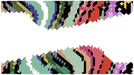 Naklejka premium abstract background with colorful pixel decoration.