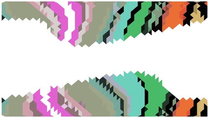 abstract background with colorful pixel decoration.