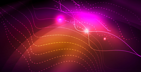 Shiny neon space background