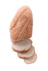 Sourdough Loaf sliced isolated