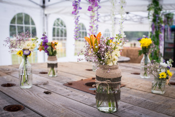 flowers in pots