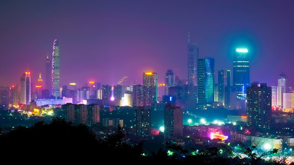 Fototapeta na wymiar 深セン Shenzhen 蓮花山公園からの夜景