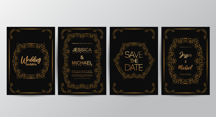 Premium luxury wedding invitation cards