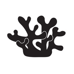 sea coral icon- vector illustration