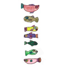 watercolour fish set, great design for any purposes. Marine underwater life. Underwater sea life.