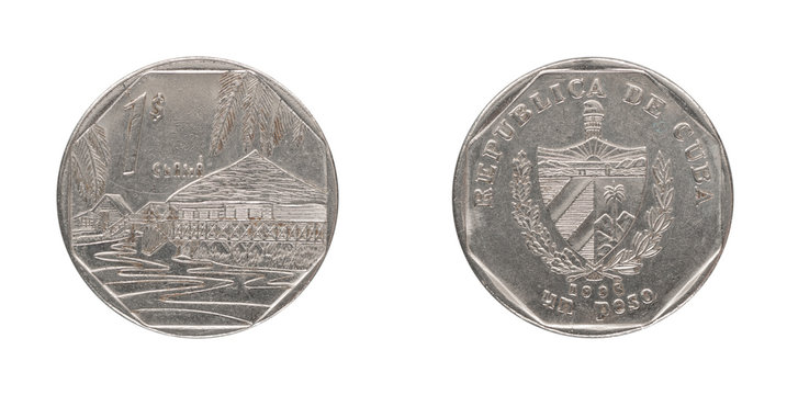 One cuban peso - CUP - from 1998