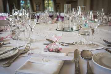 table set for dinner