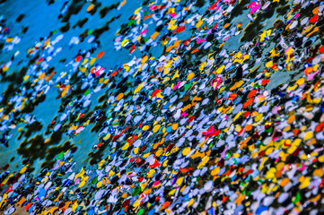 Fototapeta premium coloré, texture, couleur, abstrait, modèle, rouge, décoration, bleu, vert, jaune, papier peint, lumineux, conception, fleur, blanc, sucre, art, aliment, mosaïque, arrière-plan, fête, couleur, billes, 