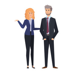 business couple avatars characters