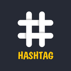 New styles Hashtag symbol. Hashtag, social media, sharing post, Send, Search, photo, microblogging. Hashtag symbol design from Social Media Marketing. Vector Illustration