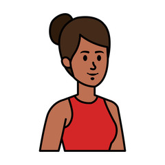 beautiful young african woman character