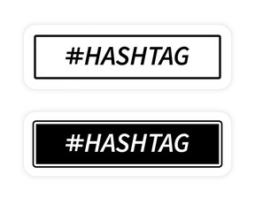Hashtag Concept. Hashtag icon. Social media promotion. Modern Flat Design. Vector illustration for web site or mobile app