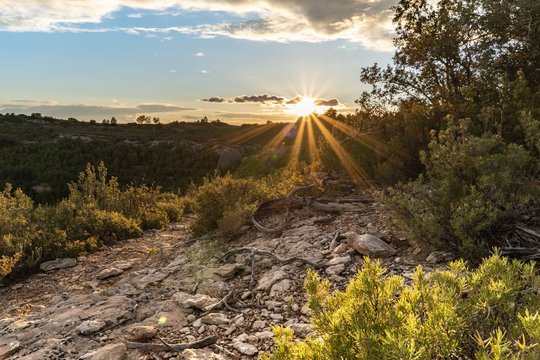 Sonnenuntergang in Margalef
