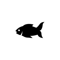 Raw Fish, Perch, Sea Food Flat Vector Icon