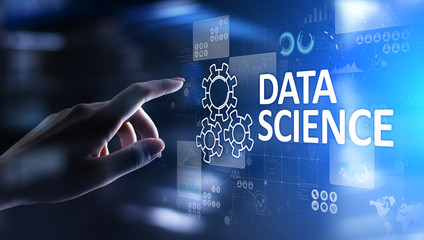 Data science and deep learning. Artificial intelligence, Analysis. Internet and modern technology concept.