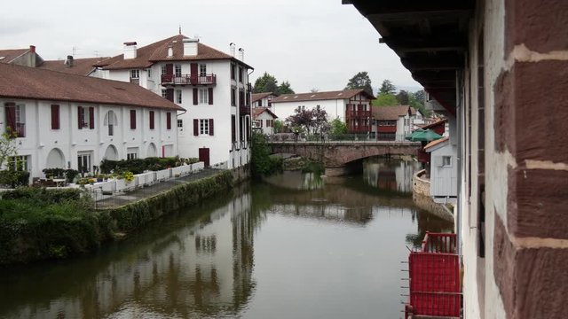 The river Nive in Saint-Jean-Pied-de-Port, France