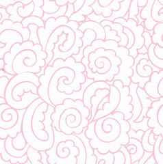 Pink swirl seamless pattern