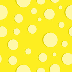 cheese seamless background. Vector food illustration. Yellow pattern