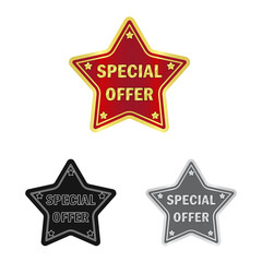 Isolated object of emblem and badge symbol. Set of emblem and sticker stock symbol for web.