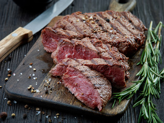 grilled beef fillet steak meat