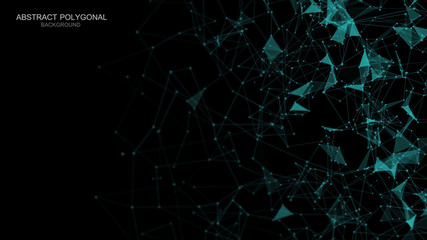 abstract technology polygonal background