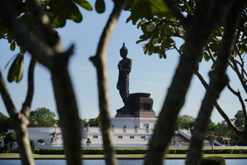 The Main Buddha statue at Buddhist monasteries or Buddha Monthon public park, Nakhon Pathom, Thailand