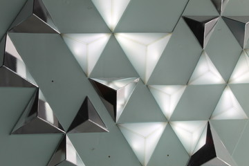  plastic decorative triangles with backlighting