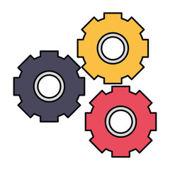 gears icon cartoon