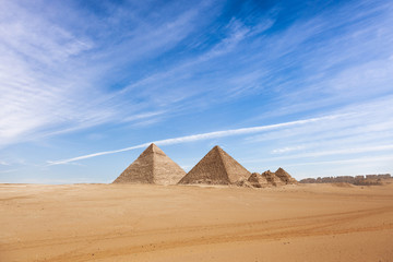 General view of pyramids