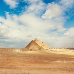 General view of pyramids