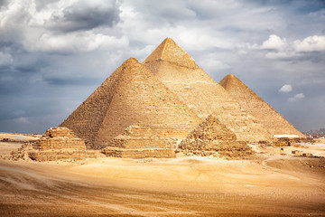 Fototapeta na wymiar General view of pyramids