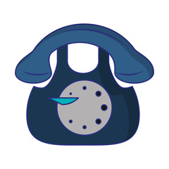 telephone icon cartoon