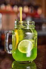 summer lemonade in the restaurant