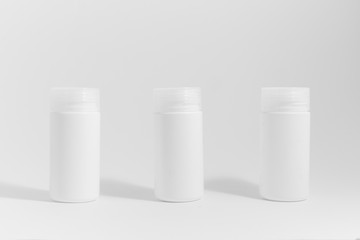Medicine bottle in white background