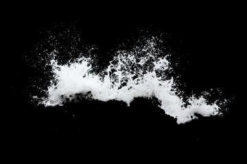 Water Splash Isolated On The Black background - Powered by Adobe