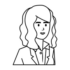 elegant businesswoman avatar character
