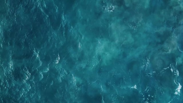 ocean surface aerial view, sea water texture background by drone