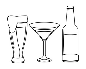 alcoholic drinks beverages cartoon
