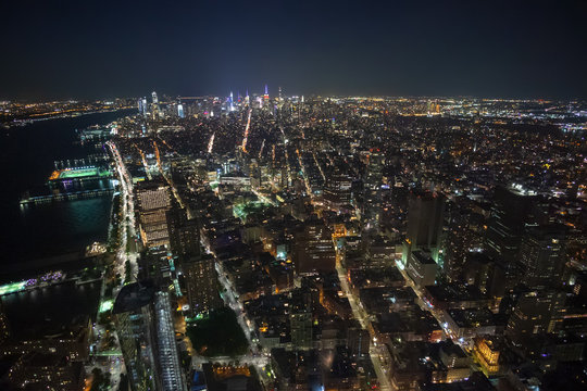 New York City Manhattan by night