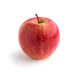 red apple on a white background