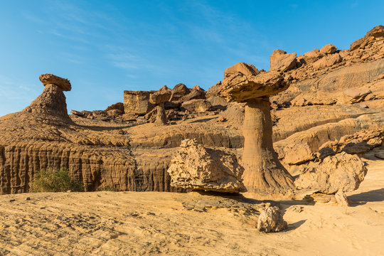 The mushroom rock formations, Ennedi Plateau, Ennedi region, Chad