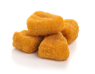 Fried Cheese isolated on white background