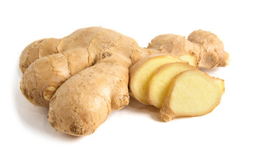 ginger on white background